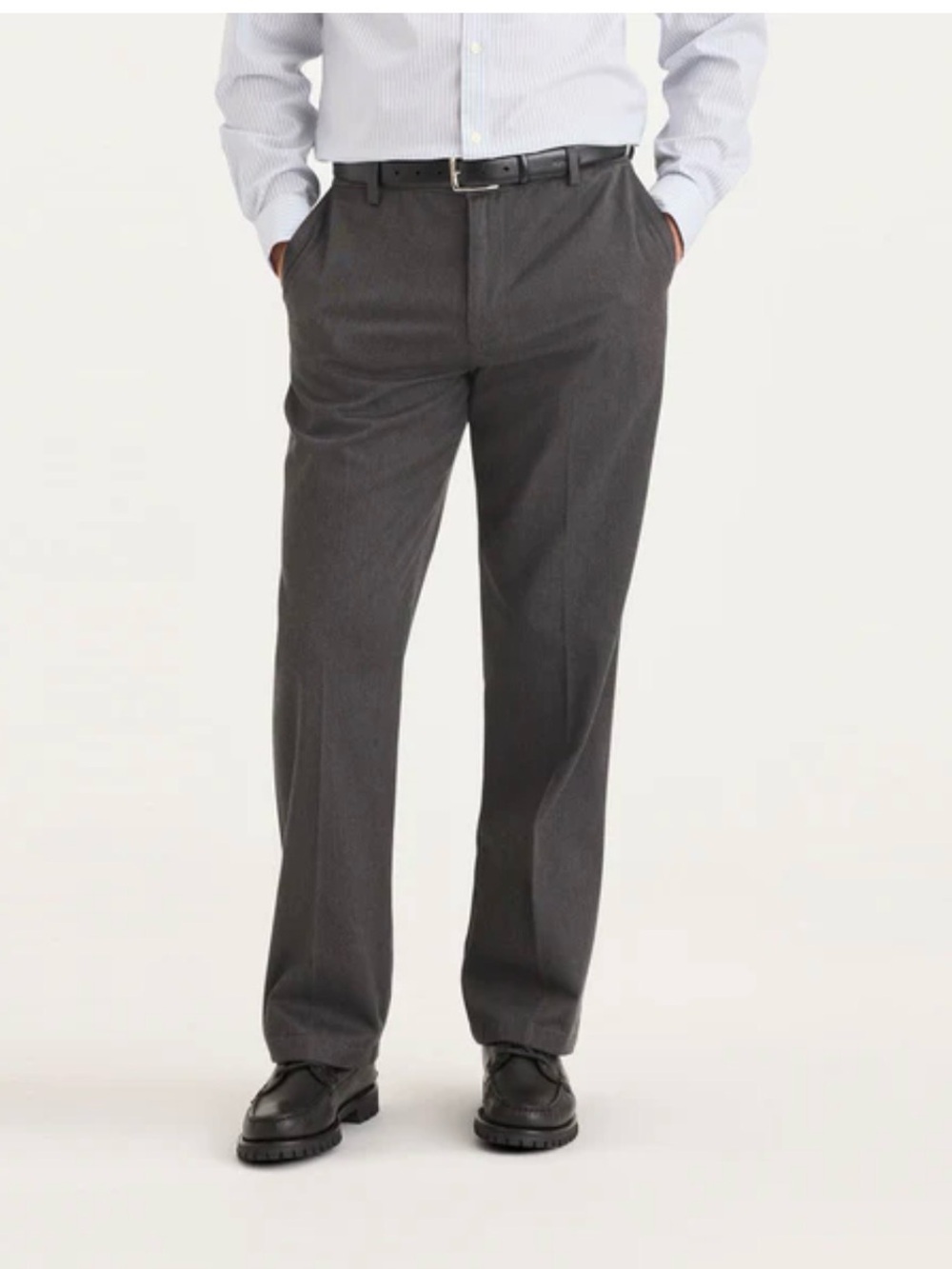 Dockers Men’s Straight Leg Khaki Size 38x30 New Stretch Comfort Waistband Gray